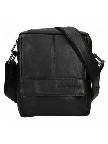 Pánská kožená taška přes rameno SendiDesign Dobner – černá