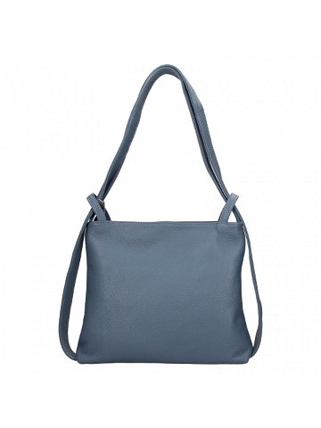 Dámská kožená batůžko-kabelka Italia Maria – tmavě modrá