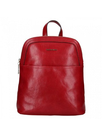 Dámský kožený batoh Marta Ponti Inea – červená