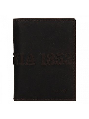 Pánská kožená peněženka Levis Liam – černá