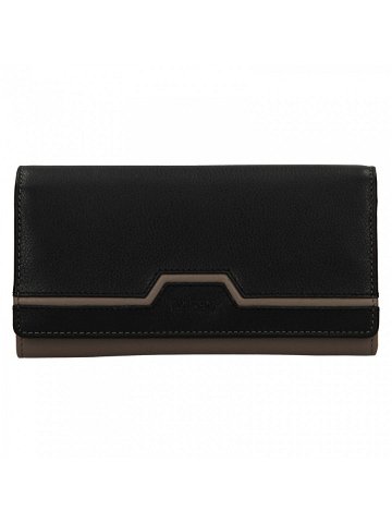 Dámská kožená peněženka Lagen Perry – šedo-černá