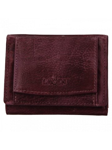 Dámská kožená slim peněženka Lagen Déborah – fialová