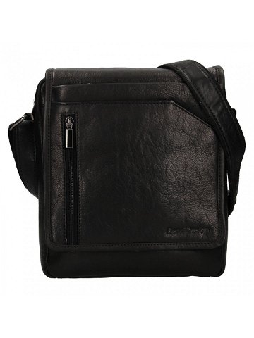 Pánská kožená taška přes rameno SendiDesign Ladis – černá