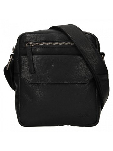 Pánská kožená taška přes rameno Lagen Jack – černá