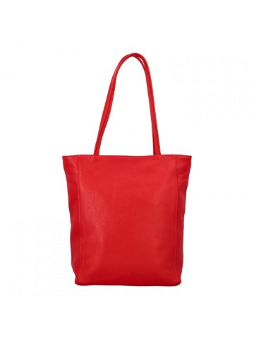 Dámská kožená kabelka Delami Guilia – červená