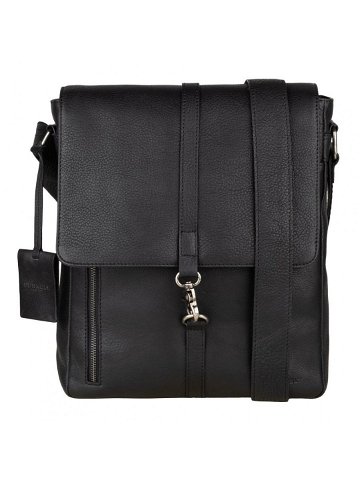 Pánská kožená taška přes rameno Burkely Avery – černá