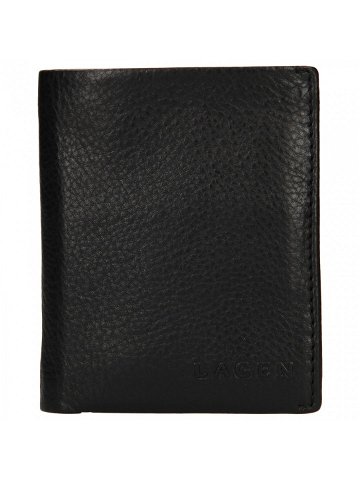 Pánská kožená slim peněženka Lagen Trevon – černá
