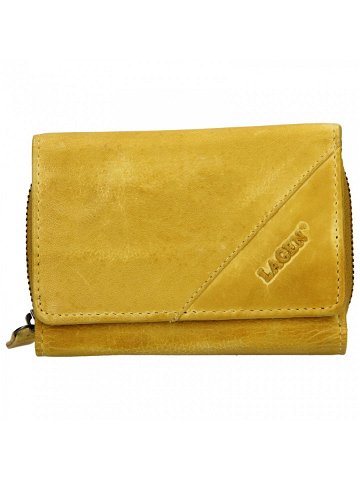 Dámská kožená peněženka Lagen Norra – žlutá