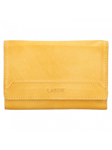 Dámská kožená peněženka Lagen Denisa – žlutá