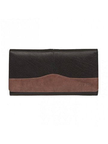 Dámská kožená peněženka Lagen Veronica – černo-hnědá
