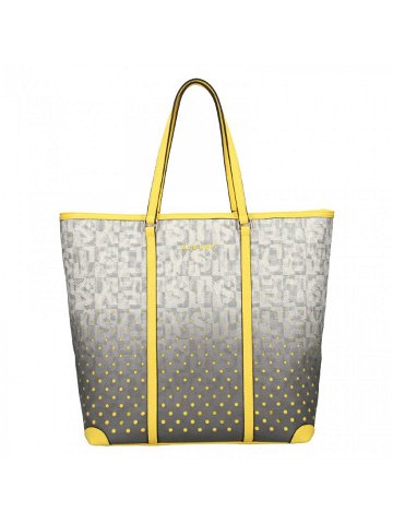 Dámská kabelka Sisley Brenda – šedo-žlutá