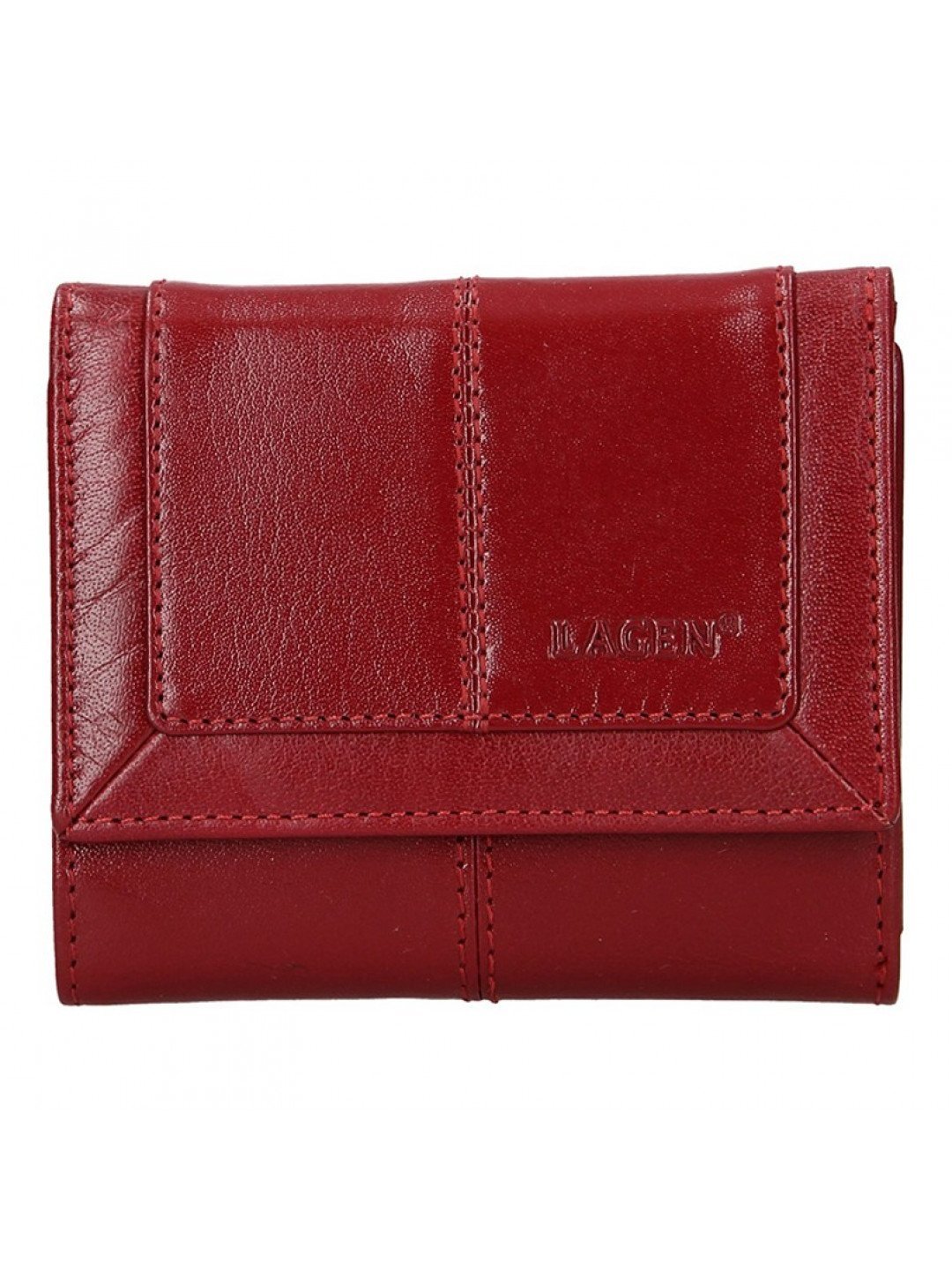 Dámská kožená peněženka Lagen Neami – červená