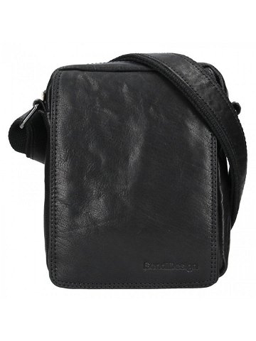 Pánská kožená taška přes rameno SendiDesign Karlos – černá