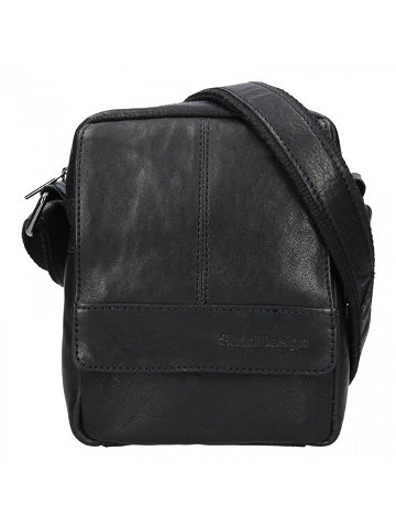 Pánská kožená taška přes rameno SendiDesign Petrson – černá