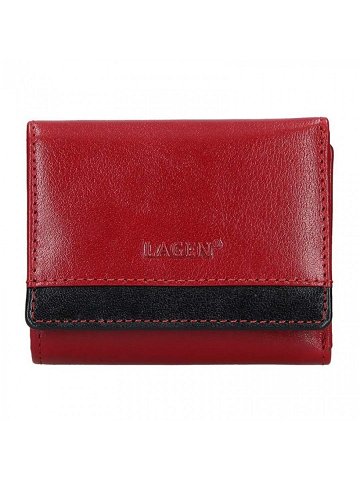 Dámská kožená peněženka Lagen Ela – červeno-černá