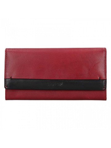 Dámská kožená peněženka Lagen Diona – červeno-černá
