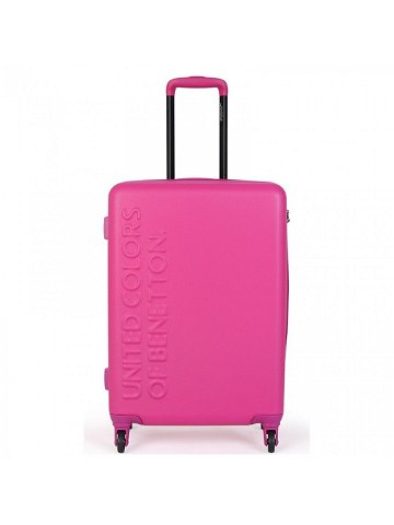 Cestovní kufr United Colors of Benetton Timis L – růžová