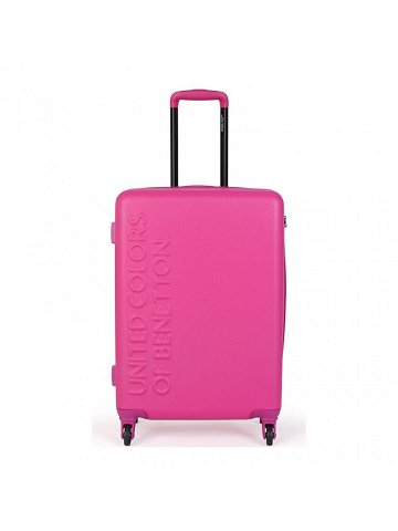 Cestovní kufr United Colors of Benetton Timis M – růžová