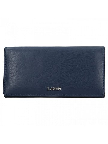 Dámská kožená peněženka Lagen Evelin – tmavě modrá