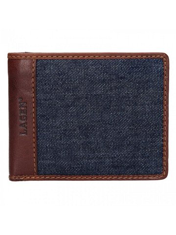 Pánská peněženka Lagen Sander – hnědo-modrá