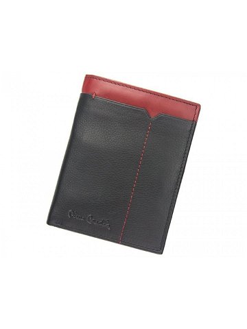 Pánská kožená peněženka Pierre Cardin Saturn – černo-červená