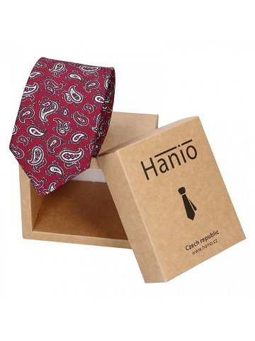 Pánská hedvábná kravata Hanio Artur – červená