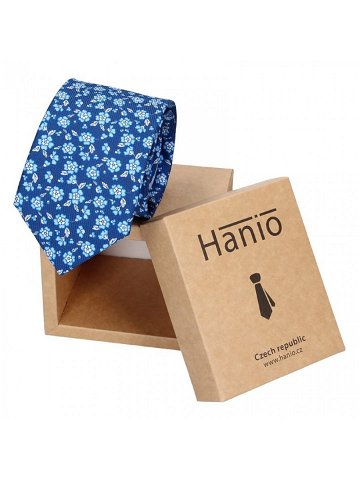 Pánská hedvábná kravata Hanio Ivan – modrá