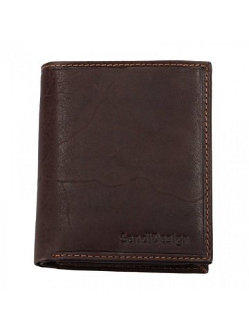 Pánská kožená peněženka SendiDesign 5758 P VT – hnědá