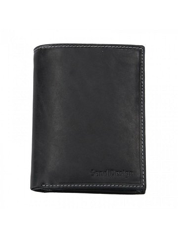 Pánská kožená peněženka SendiDesign 5741 P VT – černá