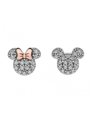 Disney Půvabné stříbrné náušnice pecky Mickey and Minnie Mouse E905016UZWL
