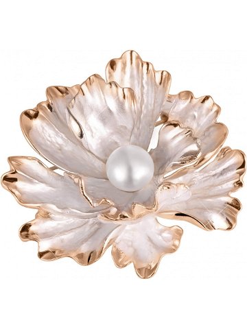 JwL Luxury Pearls Unikátní brož květ 2v1 s pravou perlou JL0573