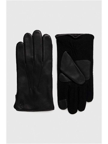 Rukavice Polo Ralph Lauren pánské černá barva
