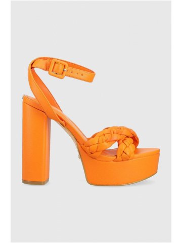 Sandály Guess GABIRA oranžová barva FL6GBR ELE03
