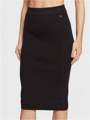 Guess Pouzdrová sukně Claire W2BD50 Z2V42 Černá Slim Fit