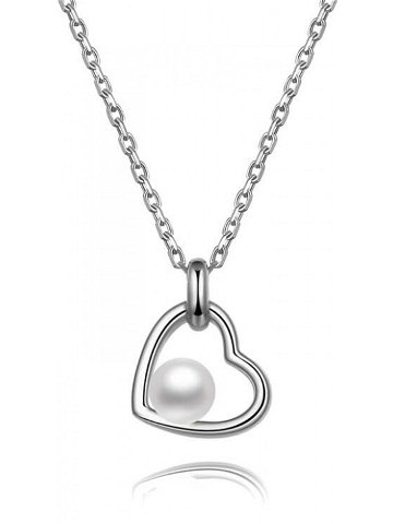 Beneto Stříbrný náhrdelník s říční perlou AGS1230 47P