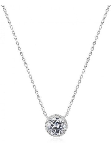 Beneto Stříbrný náhrdelník s třpytivým přívěskem AGS777 48