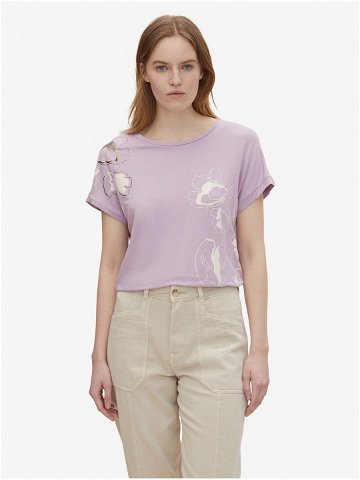 Světle fialové dámské tričko s potiskem Tom Tailor