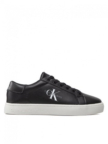 Calvin Klein Jeans Sneakersy Classic Cupsole Laceup Low Lth YM0YM00491 Černá
