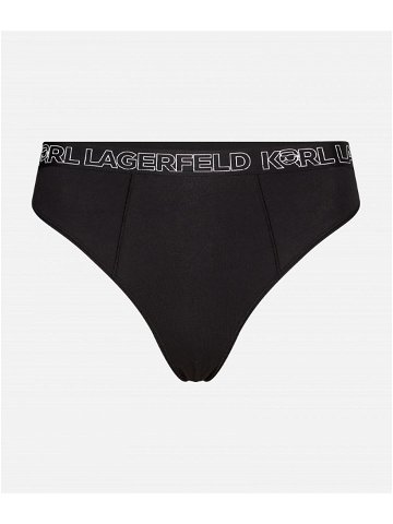 Spodní prádlo karl lagerfeld ikonik 2 0 high rise brief černá xs