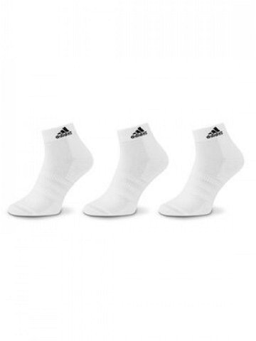 Adidas Sada 3 párů vysokých ponožek unisex HT3441 Bílá