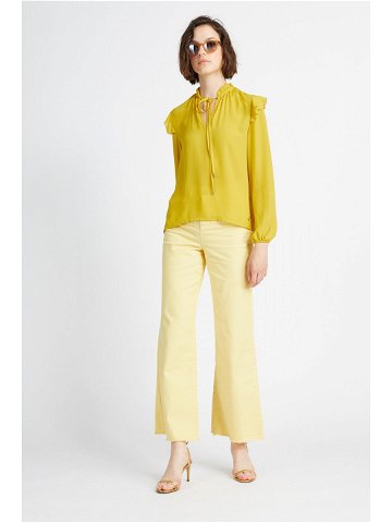 Kalhoty la martina woman trouser spring drill žlutá 29
