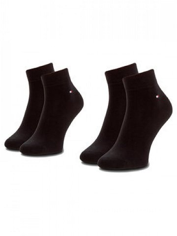 Tommy Hilfiger Sada 2 párů pánských nízkých ponožek 342025001 Černá