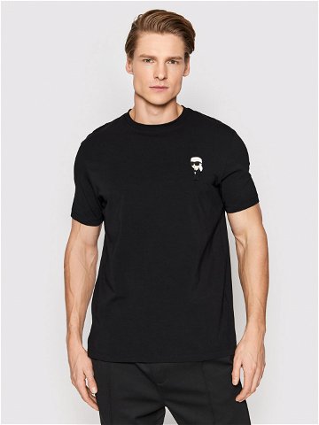 KARL LAGERFELD T-Shirt Crew Neck 755027 500221 Černá Regular Fit