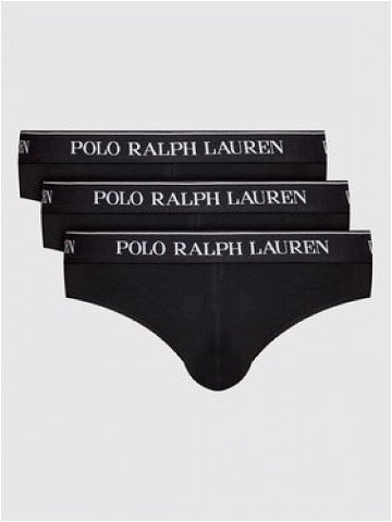 Polo Ralph Lauren Sada 3 kusů slipů 714835884002 Černá