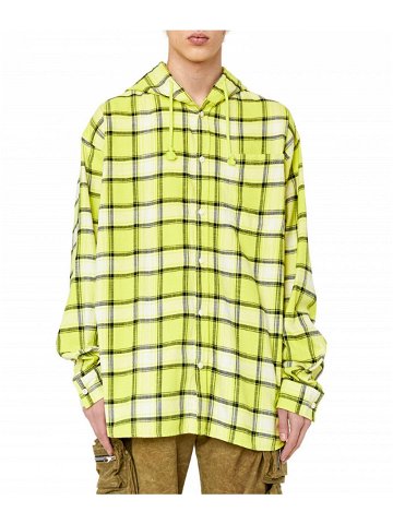Košile diesel s-dewny-hood shirt zelená 54