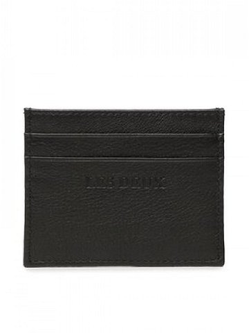 Les Deux Pouzdro na kreditní karty Leather Cardholder LDM940067 Černá