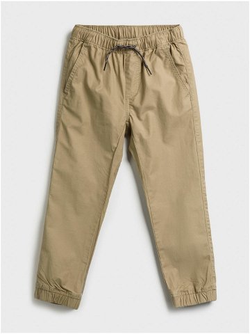 Béžové klučičí dětské kalhoty v-td eday jogger