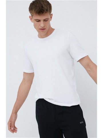 Pyžamové tričko BOSS bílá barva s aplikací 50469550