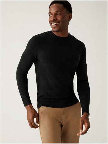 Černý pánský basic svetr Marks & Spencer