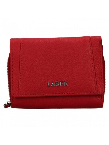 Dámská kožená peněženka Lagen Liana – červená